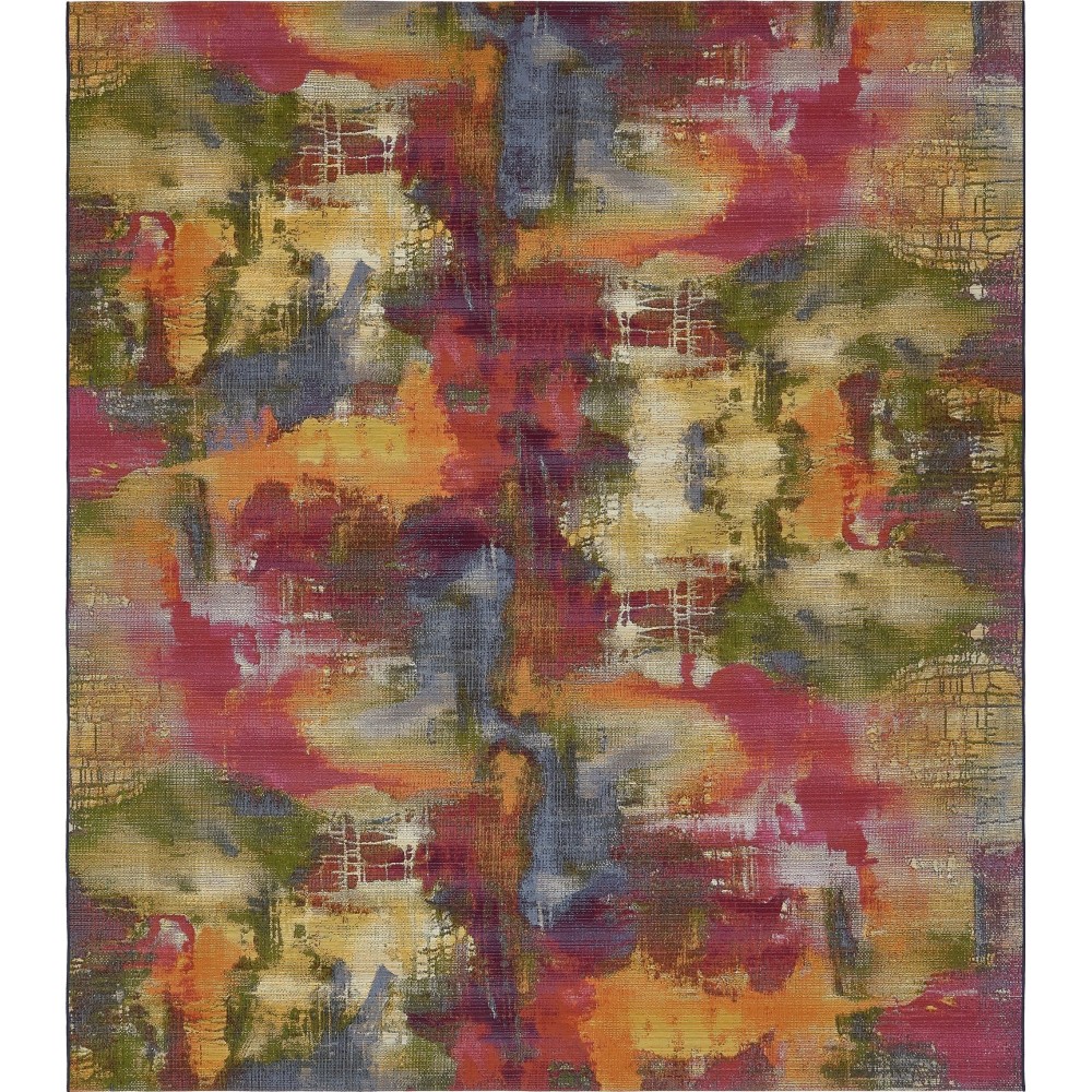 Rug Unique Loom Outdoor Modern Multi Rectangular 10' 0 x 12' 0 Rug Unique Loom Outdoor Modern Multi Rectangular 10' 0 x 12' 0