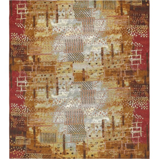 Rug Unique Loom Outdoor Modern Multi Rectangular 10' 0 x 12' 0