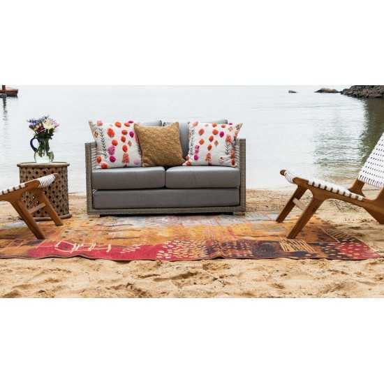 Rug Unique Loom Outdoor Modern Multi Rectangular 10' 0 x 12' 0