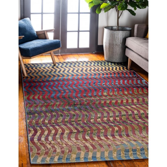 Rug Unique Loom Outdoor Modern Multi Rectangular 10' 0 x 12' 0