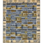 Rug Unique Loom Outdoor Modern Blue Rectangular 10' 0 x 12' 0