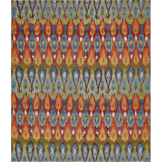 Rug Unique Loom Outdoor Modern Multi Rectangular 10' 0 x 12' 0