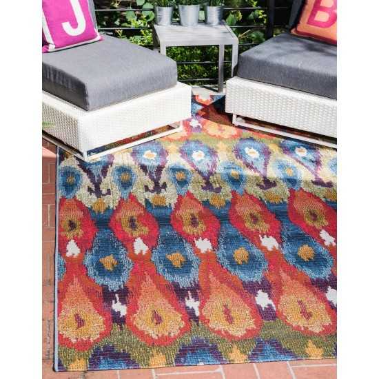 Rug Unique Loom Outdoor Modern Multi Rectangular 10' 0 x 12' 0