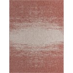 Rug Unique Loom Outdoor Modern Rust Red Rectangular 9' 0 x 12' 0