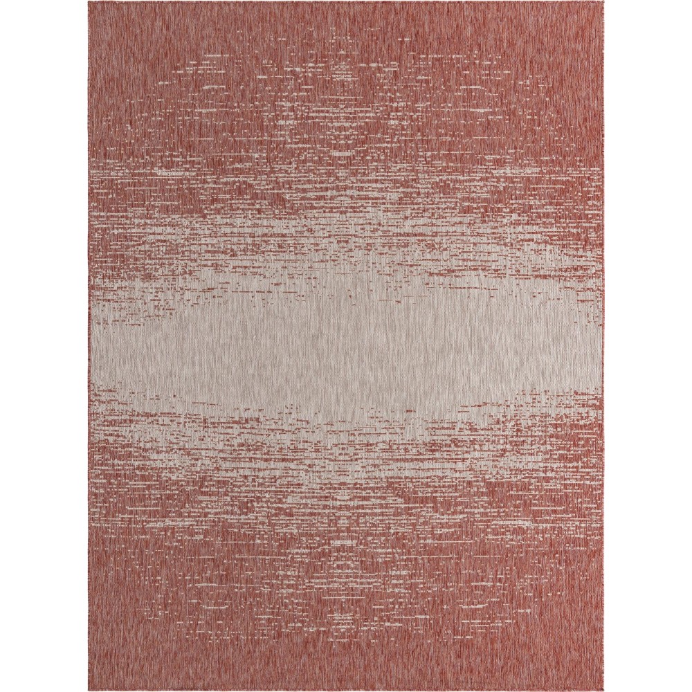 Rug Unique Loom Outdoor Modern Rust Red Rectangular 9' 0 x 12' 0 Rug Unique Loom Outdoor Modern Rust Red Rectangular 9' 0 x 12' 0