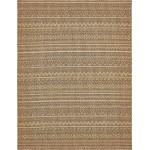 Rug Unique Loom Outdoor Modern Light Brown Rectangular 9' 0 x 12' 0