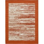 Rug Unique Loom Outdoor Modern Terracotta Rectangular 9' 0 x 12' 0