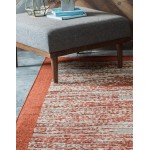 Rug Unique Loom Outdoor Modern Terracotta Rectangular 9' 0 x 12' 0