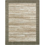 Rug Unique Loom Outdoor Modern Brown Rectangular 9' 0 x 12' 0