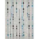 Rug Unique Loom Outdoor Modern Gray Rectangular 9' 0 x 12' 0