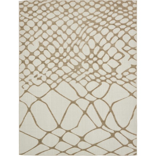 Rug Unique Loom Outdoor Modern Ivory Rectangular 9' 0 x 12' 0