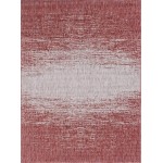 Rug Unique Loom Outdoor Modern Rust Red Rectangular 8' 0 x 11' 4