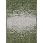 Rug Unique Loom Outdoor Modern Green Rectangular 8' 0 x 11' 4