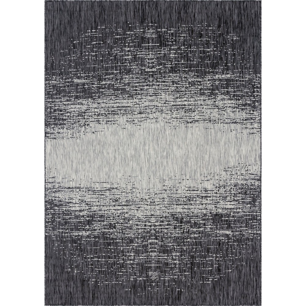 Rug Unique Loom Outdoor Modern Gray Rectangular 8' 0 x 11' 4