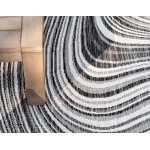 Rug Unique Loom Outdoor Modern Charcoal Rectangular 8' 0 x 11' 4