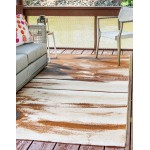 Rug Unique Loom Outdoor Modern Beige Rectangular 8' 0 x 11' 4