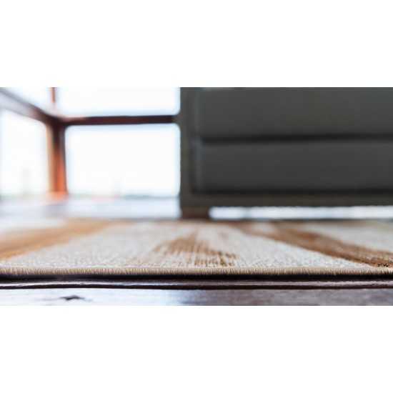 Rug Unique Loom Outdoor Modern Beige Rectangular 8' 0 x 11' 4