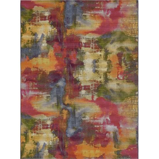 Rug Unique Loom Outdoor Modern Multi Rectangular 8' 0 x 11' 4