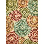Rug Unique Loom Outdoor Modern Beige Rectangular 8' 0 x 11' 4