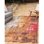 Rug Unique Loom Outdoor Modern Multi Rectangular 8' 0 x 11' 4