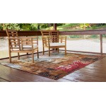 Rug Unique Loom Outdoor Modern Multi Rectangular 8' 0 x 11' 4