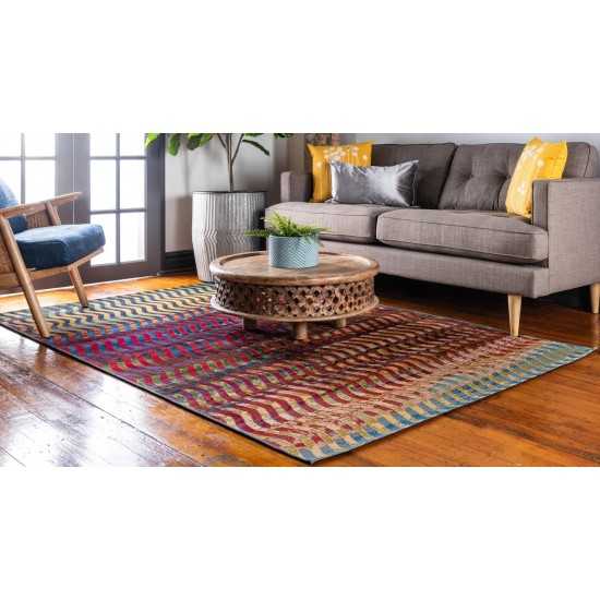 Rug Unique Loom Outdoor Modern Multi Rectangular 8' 0 x 11' 4