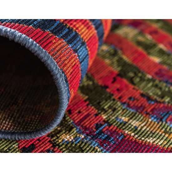 Rug Unique Loom Outdoor Modern Multi Rectangular 8' 0 x 11' 4
