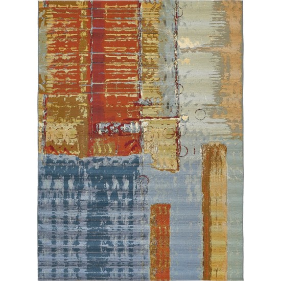 Rug Unique Loom Outdoor Modern Multi Rectangular 8' 0 x 11' 4