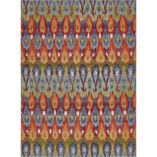 Rug Unique Loom Outdoor Modern Multi Rectangular 8' 0 x 11' 4