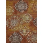 Rug Unique Loom Outdoor Modern Rust Red Rectangular 8' 0 x 11' 4