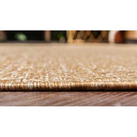 Rug Unique Loom Outdoor Modern Light Brown Rectangular 8' 0 x 11' 4