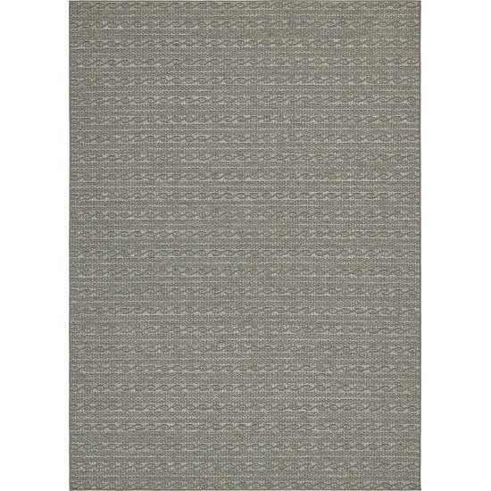 Rug Unique Loom Outdoor Modern Gray Rectangular 8' 0 x 11' 4