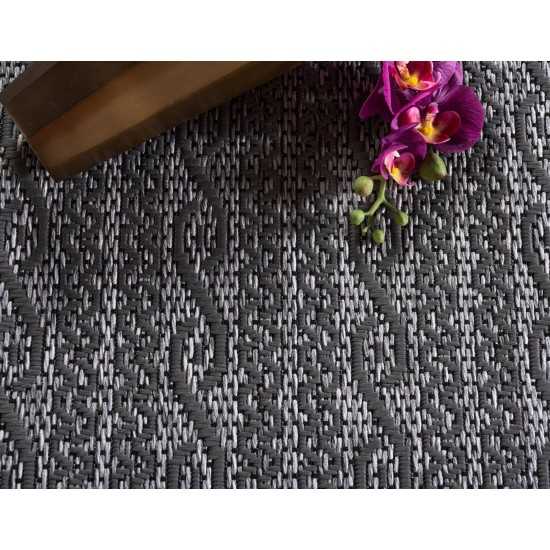 Rug Unique Loom Outdoor Modern Gray Rectangular 8' 0 x 11' 4