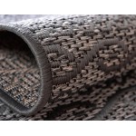 Rug Unique Loom Outdoor Modern Gray Rectangular 8' 0 x 11' 4