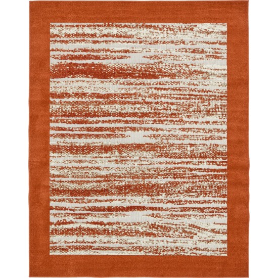 Rug Unique Loom Outdoor Modern Terracotta Rectangular 8' 0 x 10' 0