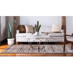 Rug Unique Loom Outdoor Modern Brown Rectangular 8' 0 x 10' 0