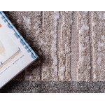 Rug Unique Loom Outdoor Modern Brown Rectangular 8' 0 x 10' 0