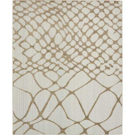 Rug Unique Loom Outdoor Modern Ivory Rectangular 8' 0 x 10' 0