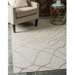 Rug Unique Loom Outdoor Modern Ivory Rectangular 8' 0 x 10' 0