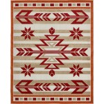 Rug Unique Loom Outdoor Modern Burgundy Rectangular 8' 0 x 10' 0