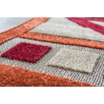 Rug Unique Loom Outdoor Modern Burgundy Rectangular 8' 0 x 10' 0