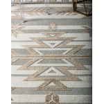 Rug Unique Loom Outdoor Modern Light Brown Rectangular 8' 0 x 10' 0