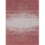 Rug Unique Loom Outdoor Modern Rust Red Rectangular 7' 0 x 10' 0