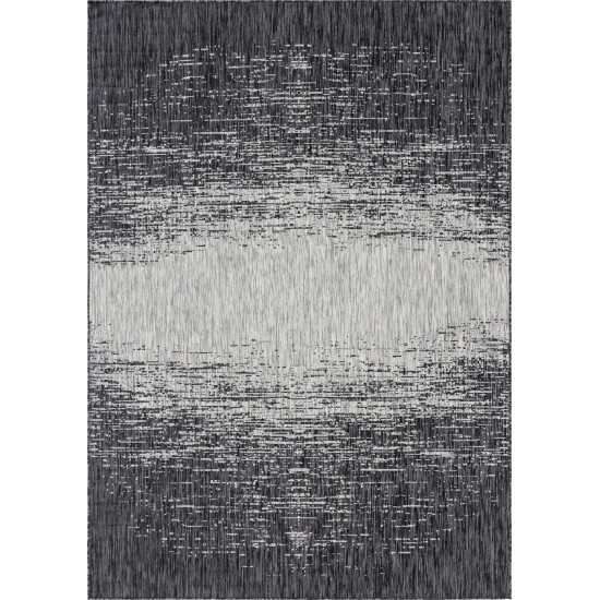 Rug Unique Loom Outdoor Modern Gray Rectangular 7' 0 x 10' 0