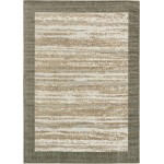 Rug Unique Loom Outdoor Modern Brown Rectangular 7' 0 x 10' 0