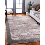 Rug Unique Loom Outdoor Modern Brown Rectangular 7' 0 x 10' 0