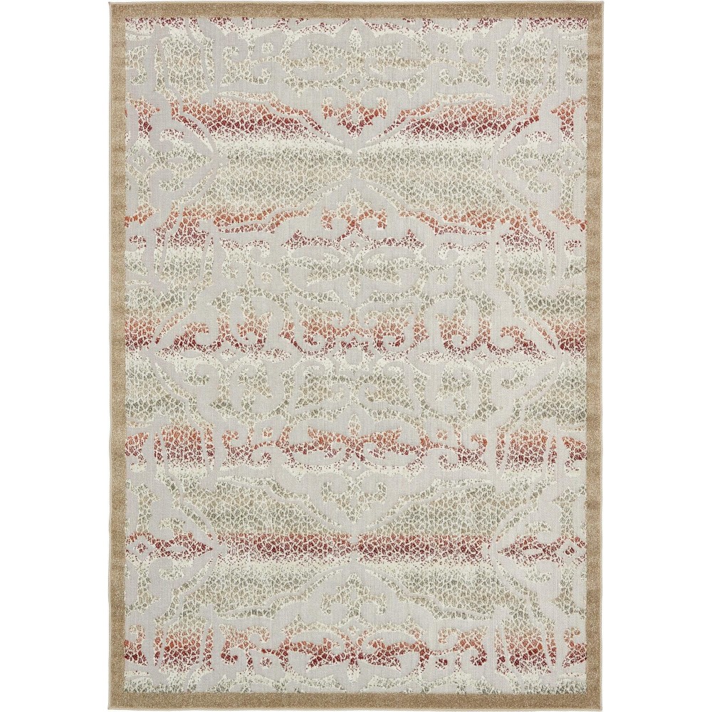 Rug Unique Loom Outdoor Modern Beige Rectangular 7' 0 x 10' 0 Rug Unique Loom Outdoor Modern Beige Rectangular 7' 0 x 10' 0