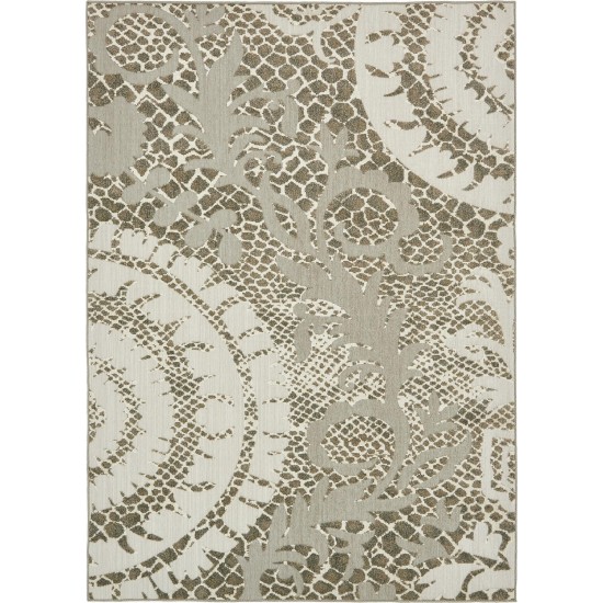 Rug Unique Loom Outdoor Modern Ivory Rectangular 7' 0 x 10' 0