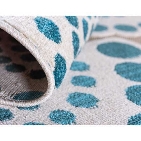 Rug Unique Loom Outdoor Modern Ivory Rectangular 7' 0 x 10' 0