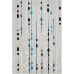 Rug Unique Loom Outdoor Modern Gray Rectangular 7' 0 x 10' 0